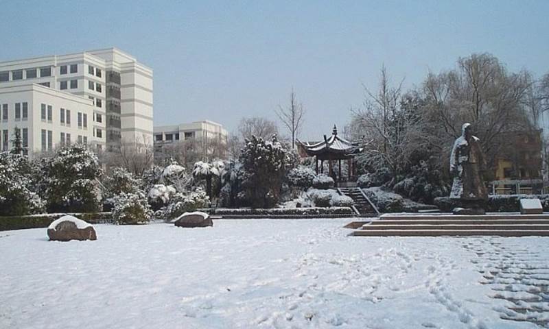 钟秀校区张謇园雪景（2）